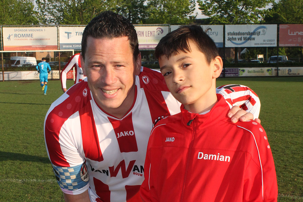 Fotoverslag mascotte Damian Gerrits