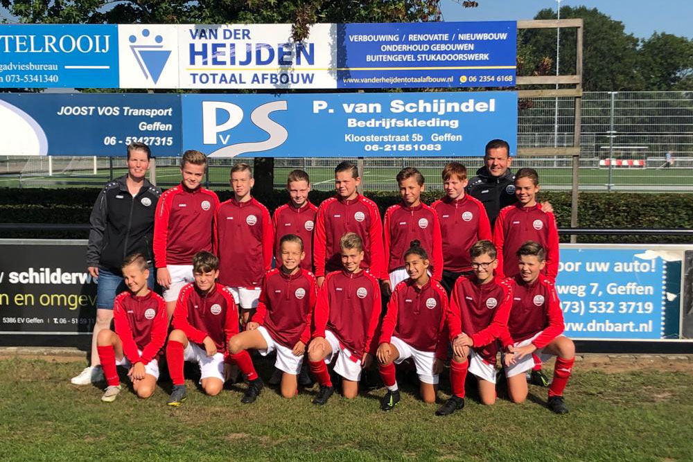 P. van Schijndel Bedrijfskleding sponsort Nooit Gedacht JO13-2