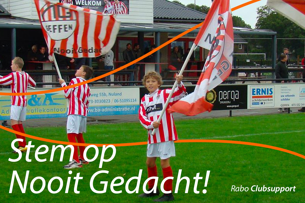 STEM OP NOOIT GEDACHT BIJ RABO CLUBSUPPORT