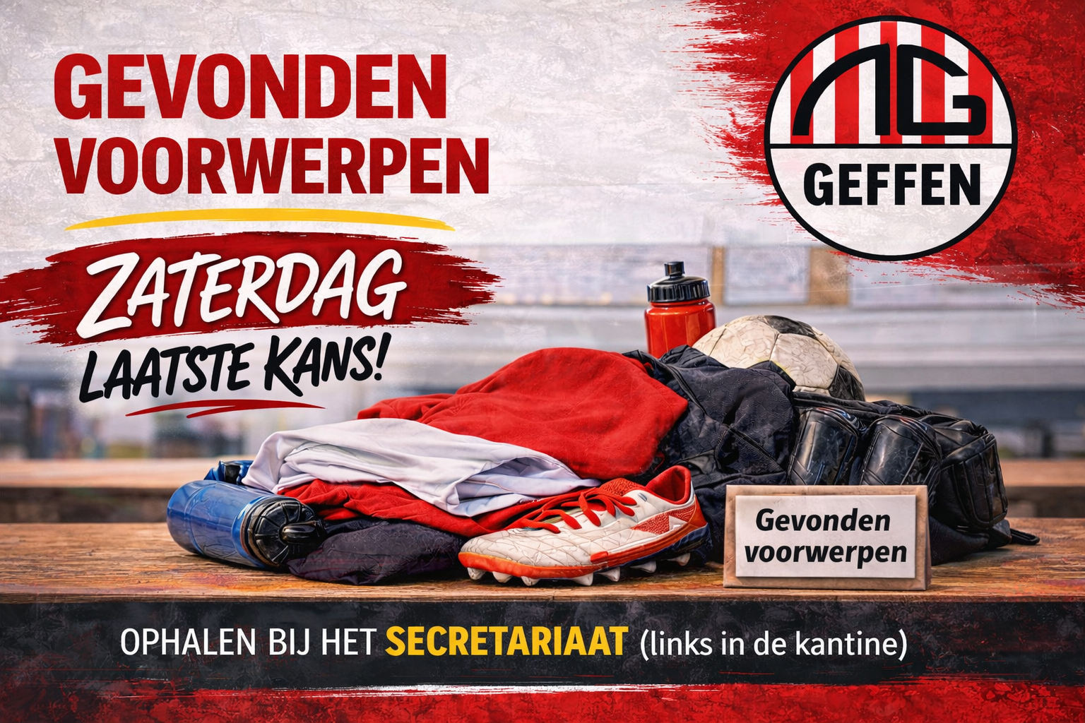 Gevonden voorwerpen: zaterdag laatste kans om op te halen